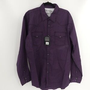 NWT‎ Wrangler 20X Competition Modern Fit Long Sleeve Shirt Pearl Snap Men's XL